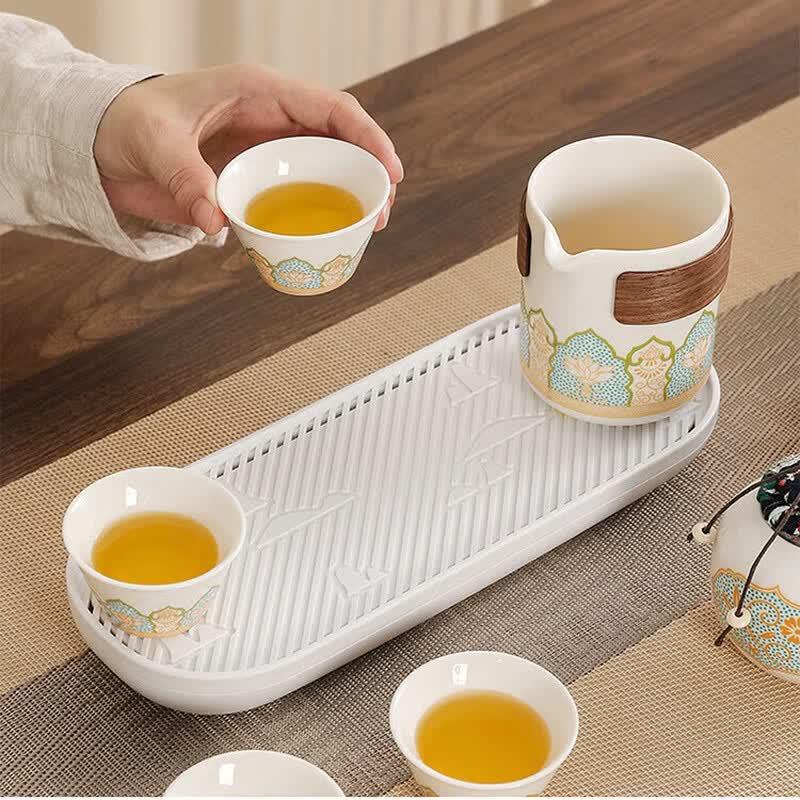 Pin Jian Guyun Portable Ceramic Tea Set