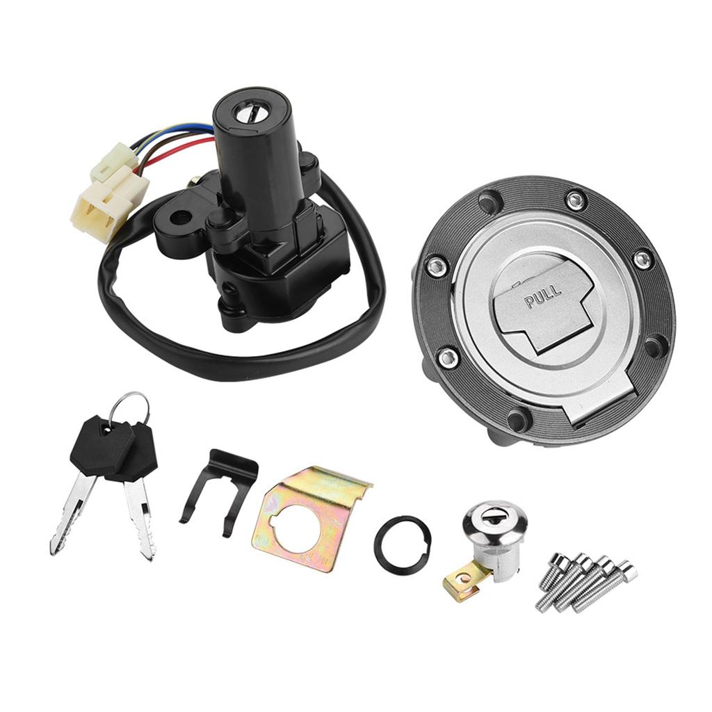 Motorcycle Ignition Switch Fuel Gas Cap Seat Lock Keys for Yamaha YZF R1 R6 R6S FZ6 FJR1300
