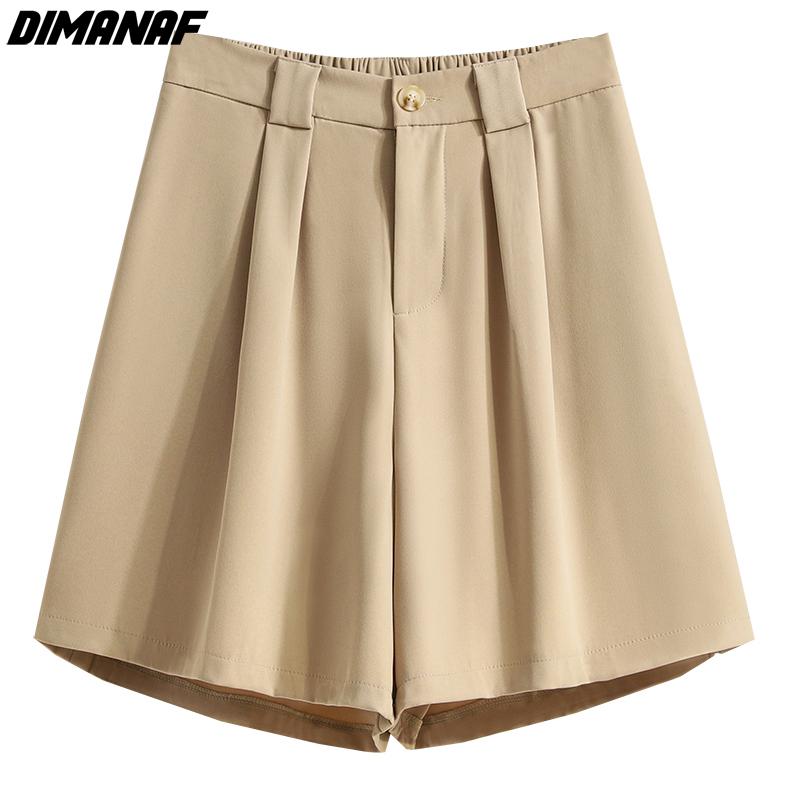 DIMANAF 2022 Plus Size letnie spodenki spodnie wysokiej talii damskie luźne dorywczo kobiece spodnie typu casual spodnie podstawowe spodnie 5XL