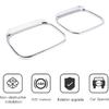 PIUGILH Silver Hummer H2 2003-2009 Rear View Mirror Rain Guards Car Visor Mirror Rain Eyebrows Accessories