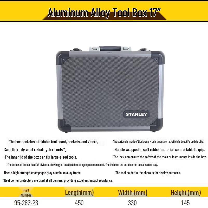 STANLEY 17-inch Aluminum Alloy Portable Tool Box