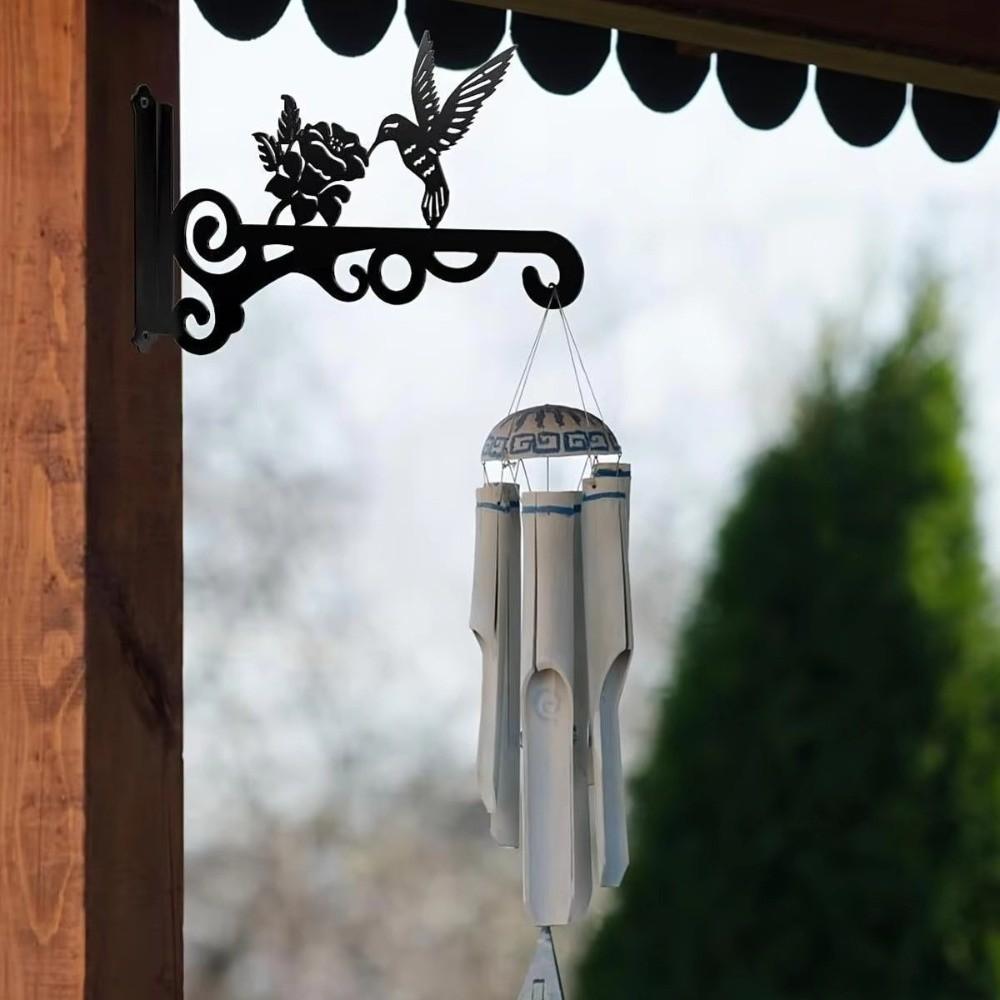 Creative Vintage Metal Plant Hanger Heavy-Duty Wall-Mounted Bird Design Hangers Rust-Resistant Decorative Hooks For Bird Feeder