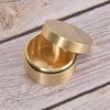 Outdoor Rainproof Round Shape Brass Box Metal Jewelry Sealed Container Dust Proof Coin Storage Box L