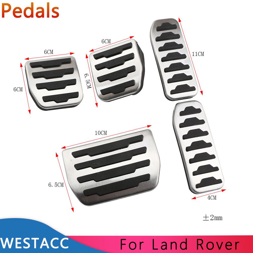 Pedale de mașină din oțel inoxidabil Pedală de sprijin pentru frână pe gaz pentru interior Land Rover Range Rover Evoque Discovery Sport