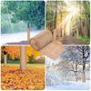 Natural Burlap Tree Protection Wrap Wide Winter Plant Warming Belt Jute Trunk Guard Protector Antifreeze Bandage
