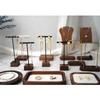 Jewelry Display T-Shape Bar Earrings Show Stand Shelf Wood Rings Holder Rack Jewelry Organizer for Home Decoration