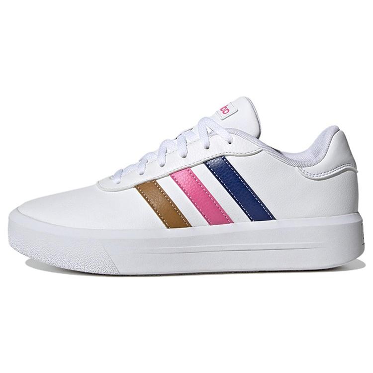 (WMNS) Женские платформенные кеды adidas Neo Court Белый Синий Розовый HP9429 EU 36⅔