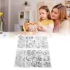 8pcs Colorable Shrink Plastic Sheets Hand Painted Shrink Film Sheets  DIY Ornaments