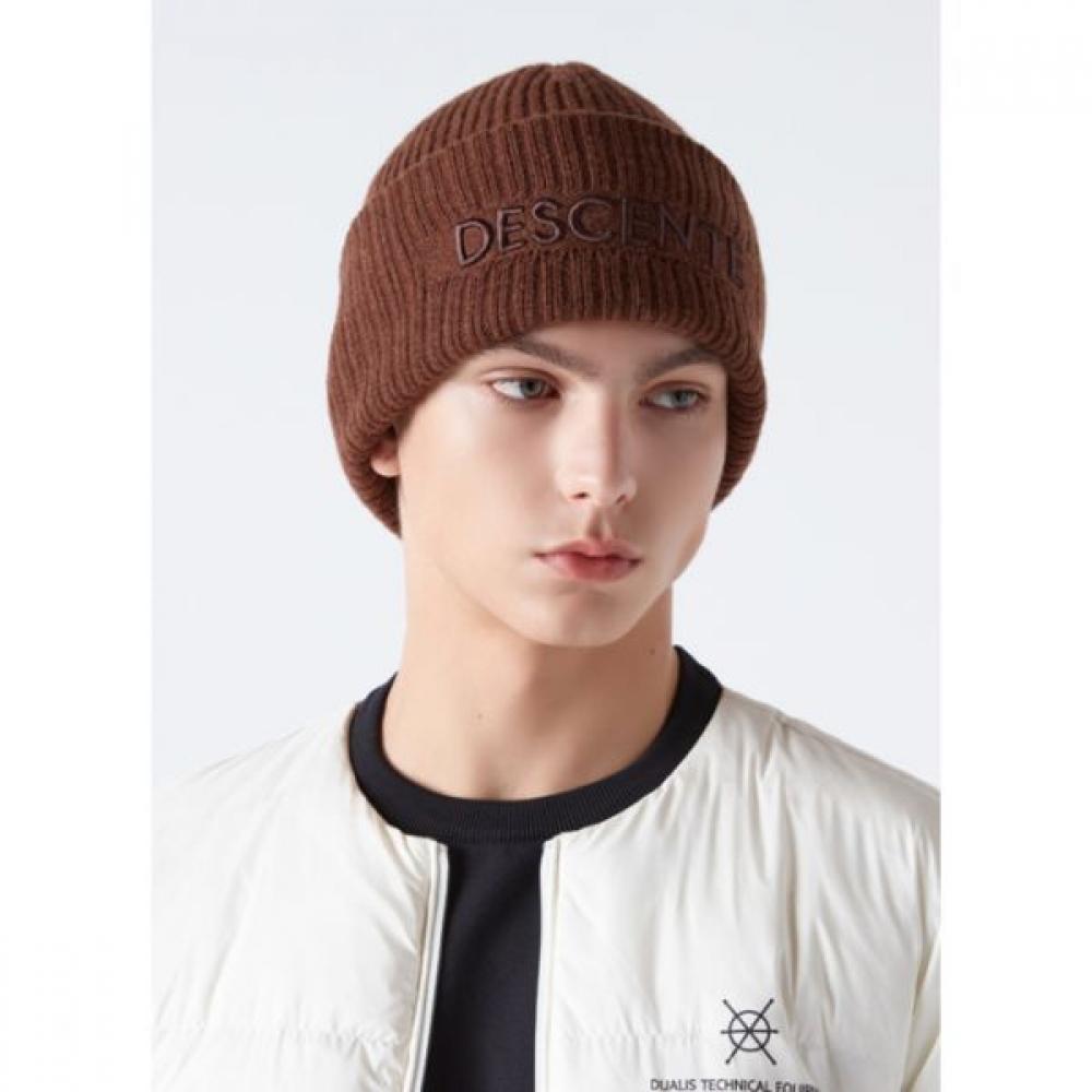

Descente Logo Embroidery Bulky Beanie Brown BRWNBROWN/F