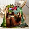 Masha Bear Blanket Comfortable Perfect for Office Picnics Seaside All-Season Use Warmthful Decor Birthday Christmas Gift Blanket