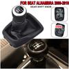 Car Gear Shift Knob Shifter Lever PU Leather Gaiter Boot Cover Collar For Seat Alhambra 2000-2010 A Perfect Replacement