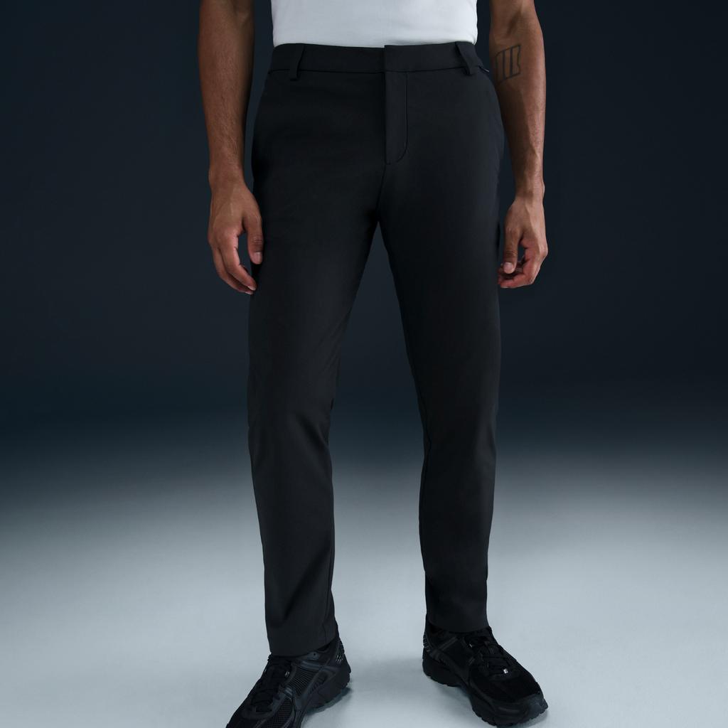 Nike Dri-Fit 24.7 Series Sun Protection Quick-Dry Slim Fit Comfortable Knitted Sports Pants Men Bottoms Black Dark-Smoke-Grey HQ6919-010