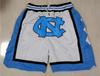 Embroidered Basketball Shorts: Celtics, Raptors, 76ers, North Carolina, Knicks, Michigan