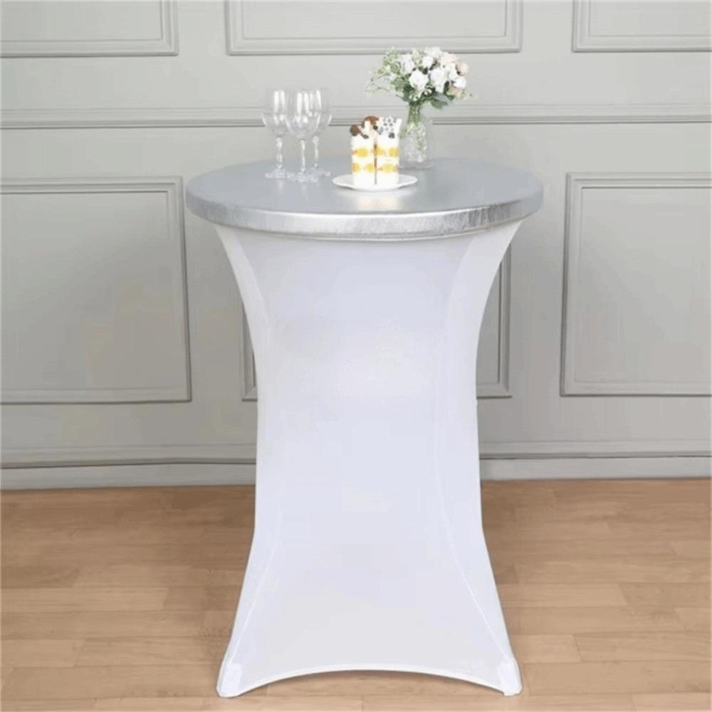 Wear Resistant Table Top Cover Dustproof Table Cloth Shiny Tablecloth  Party Decoration