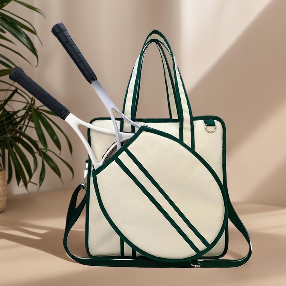 Borsa da Tennis Tote Grande Borsa da Tennis Borsa Sportiva a Mano Borsa da Pickleball Borsa a Spalla per Racchette da Tennis per Uomo e Donna