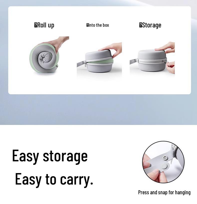 U-förmiges Reise-Nackenkissen aus Memory-Schaum für Flugzeug und zervikale Unterstützung