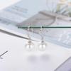 White Pearl Dangle Earrings for Women - Simple, Fresh, Trendy Korean-Style Jewelry