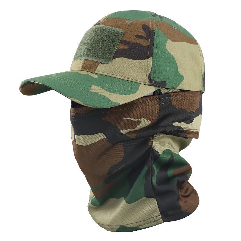 Camouflage Baseball Cap and Balaclava Set - Quick-drying, Breathable Sun Protection for Outdoor Activities