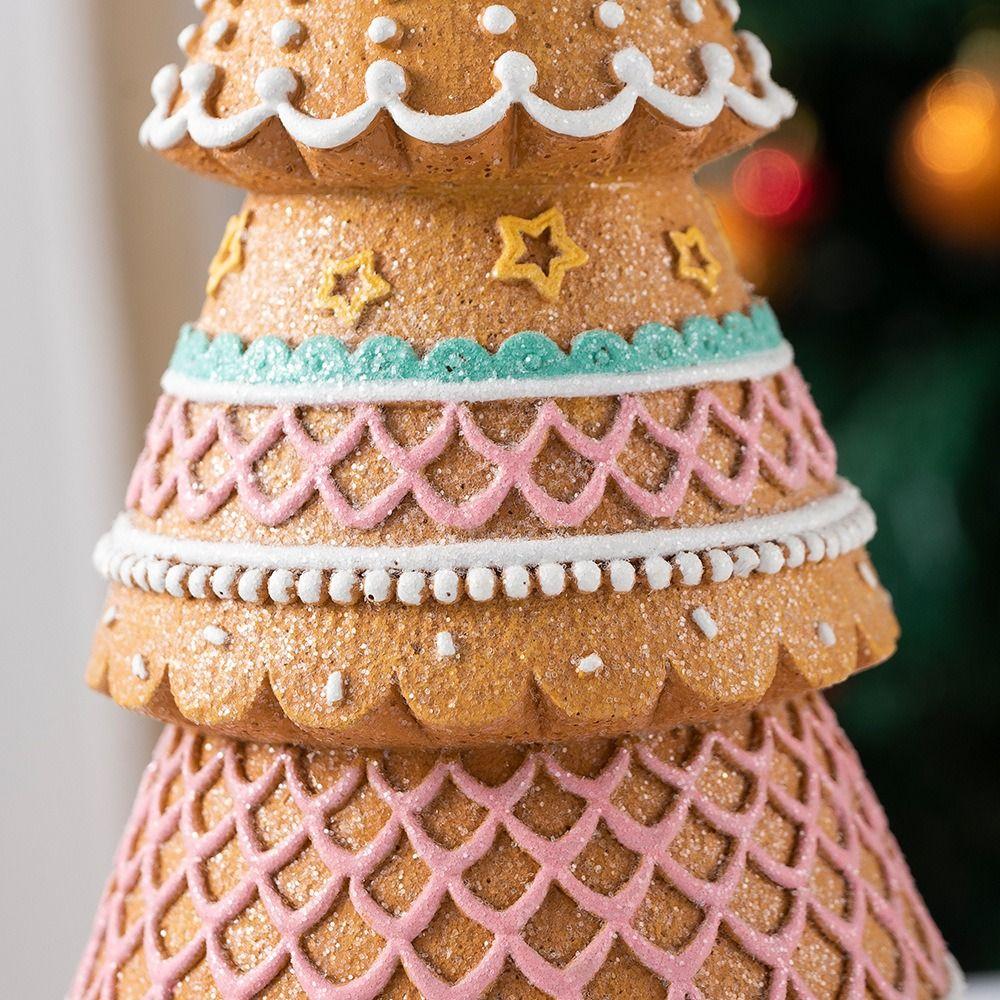 New Resin Gingerbread Christmas Tree Cute Christmas tree Ornaments Christmas Decorations Living Room Atmosphere