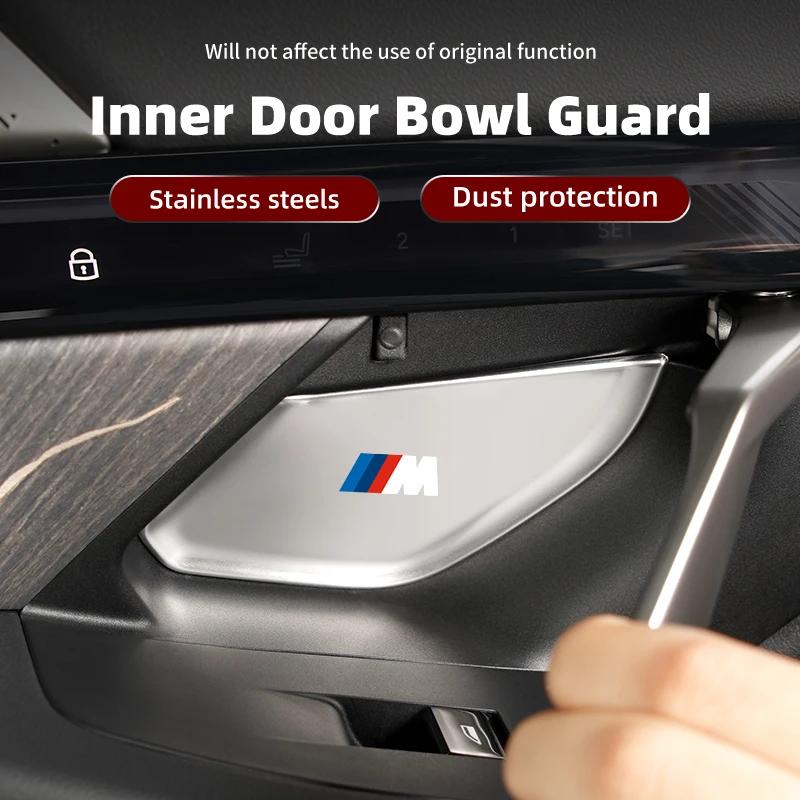 BAAK1 New 2025 For BMW 5 Series G60 2024 Car Interior Door Bowl Decorative Plate Door Handle Puller Protection Sticker Car Accessories