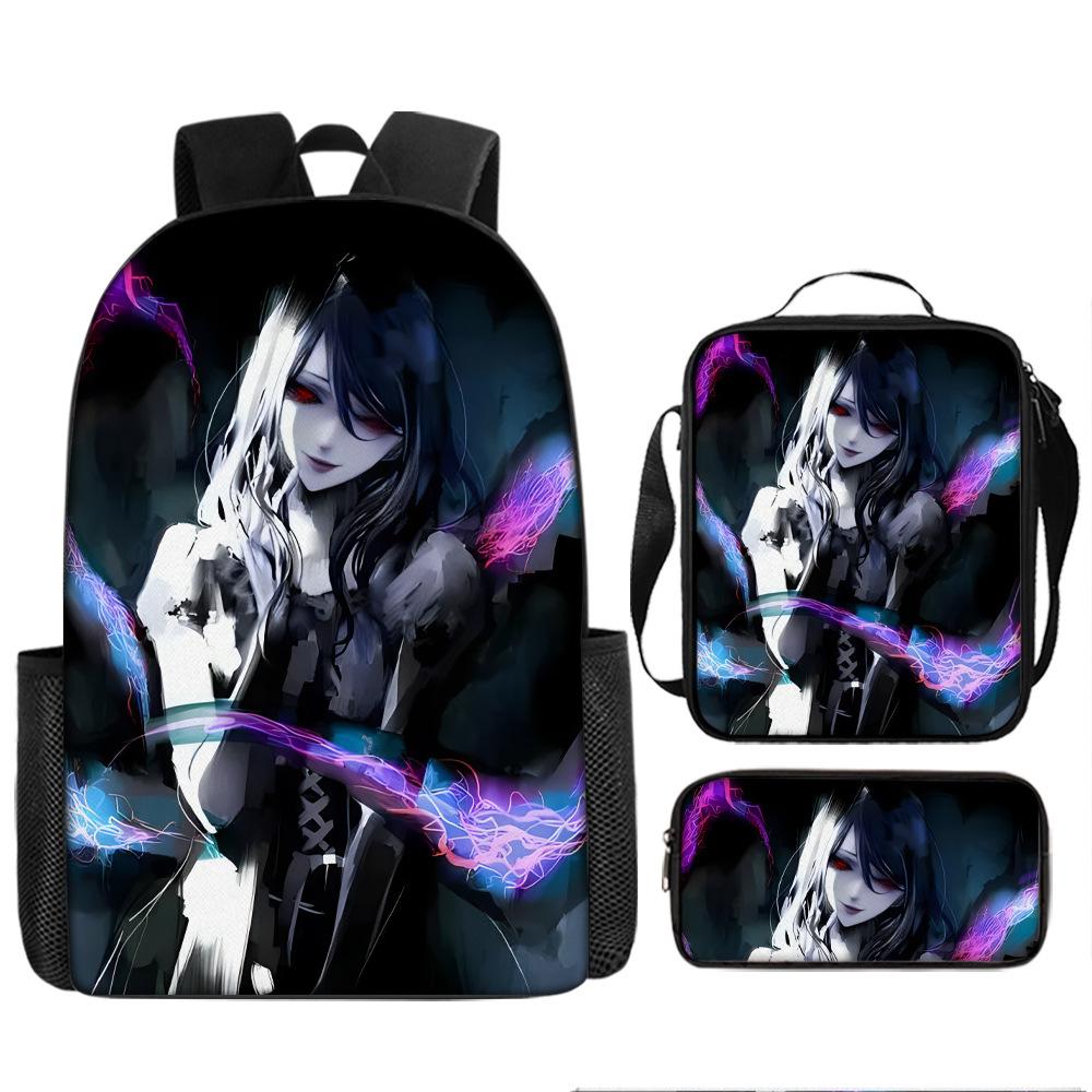 Anime Peripheral Backpack Tokyo Ghoul Food Backpack Kimuken School Bag Computer Bag Tokyo Ghoul Backpack
