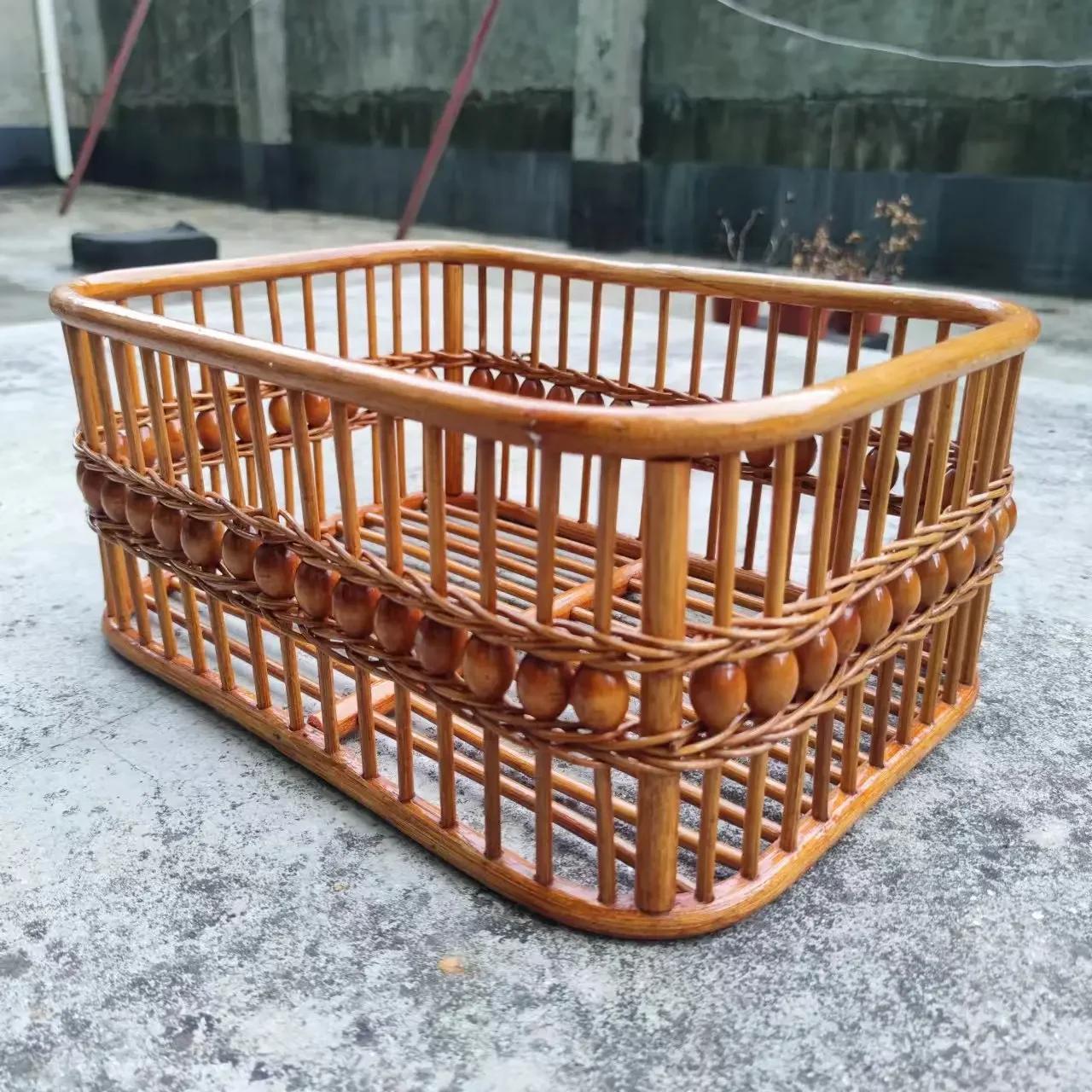 Willow Straw Woven Basketry - Fruit Baskets Snack Baskets Storage Baskets Practical Weaving Baskets for Home Hotel Supplies 22420₽