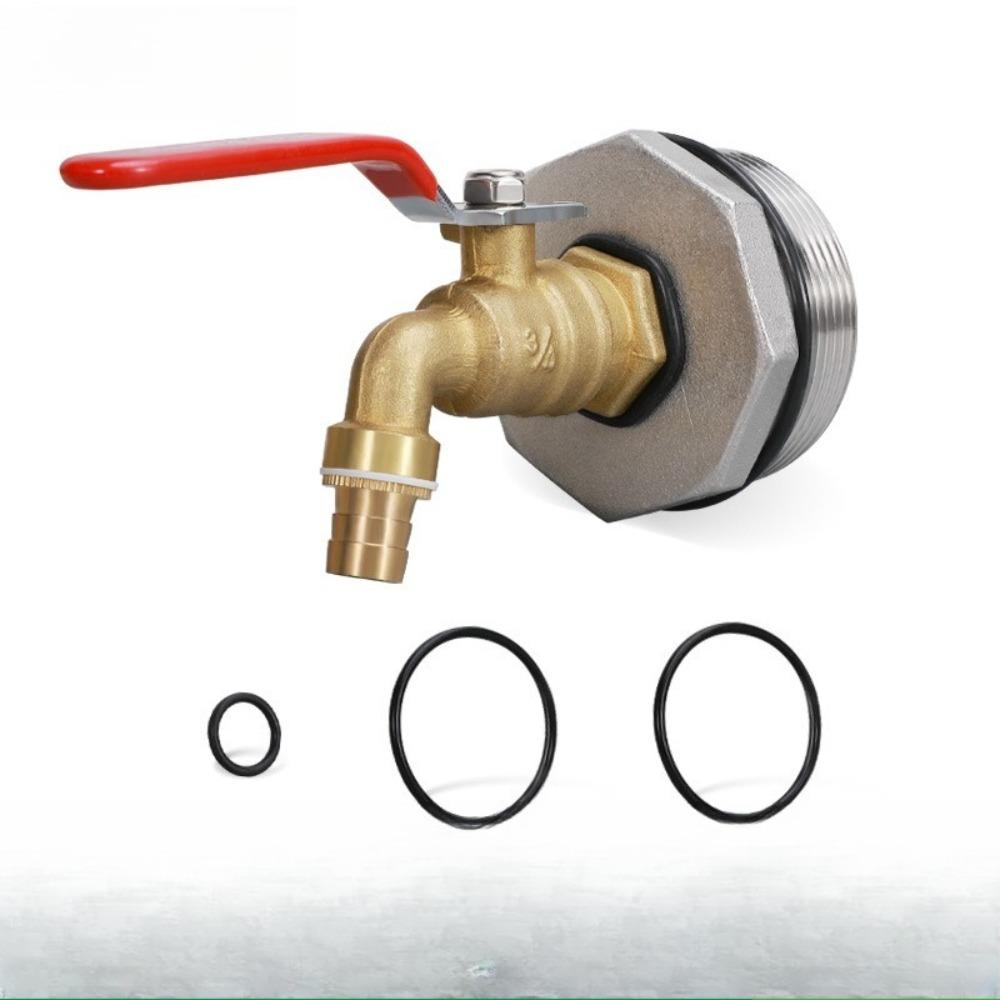 2 Inch Drum Faucet Brass Barrel Faucet with EPDM Gasket for 55 Gallon Drum