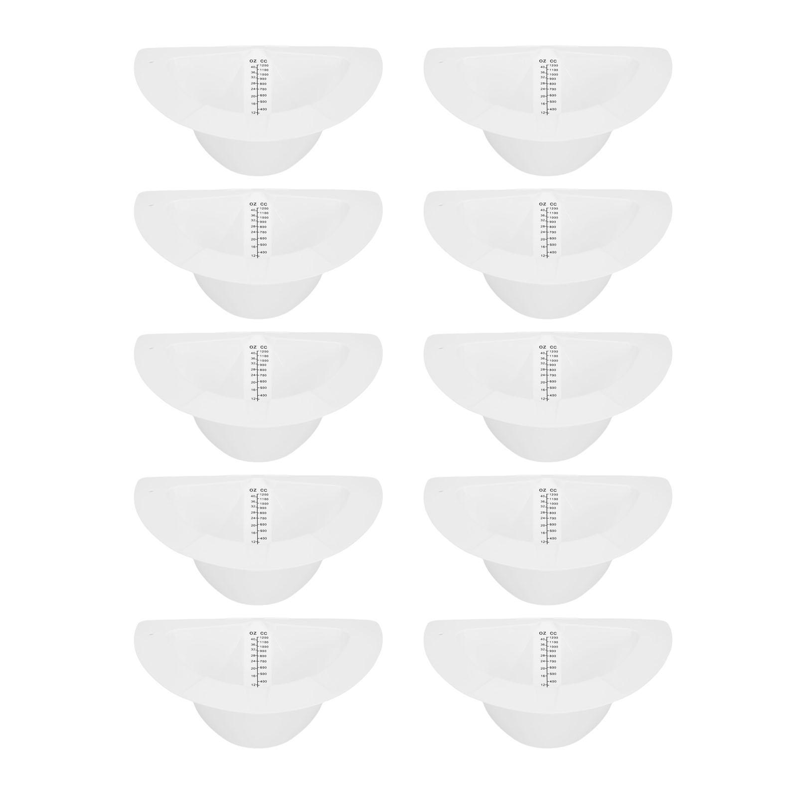 Konnwei Women's Specimen Collector Plastic Leakproof Sturdy Plastics 1200Ml 40Oz Graduated Toilet Stool Sample Collection Hat For