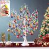 30 Stück bunte Holz-Weihnachtswichtel-Anhänger, Xmas-Elfen-Hängeornamente für Heimdekoration & Weihnachtsfeier-Zubehör