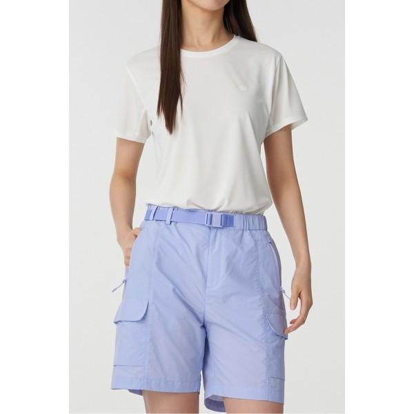 Kolon SporTS Women S Hiking ShorT Sleeve Round T ShirT jkTcm25302ivo