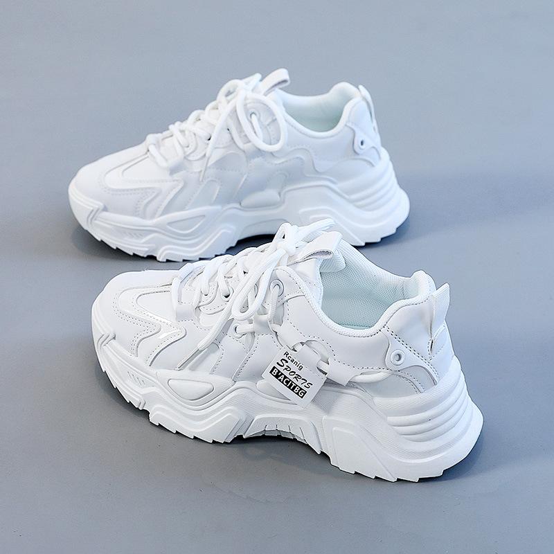 

[Customized] K-9 Dad Shoes Women s Popular Versatile Korean Version Sneakers Women s Spring Student White Shoes Running Shoes 35