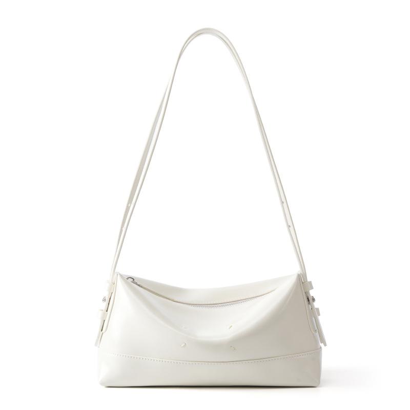 Boston pillow bag underarm leather messenger bag women's summer leather women's model with zipper commuter shoulder bag