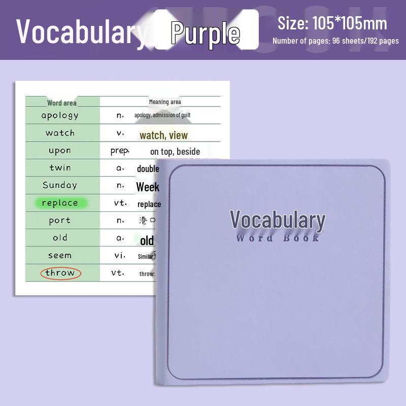 

Компактный блокнот A7 из квадратной кожи для студентов