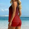 Women's Printed Split Swimsuit Sport Swimsuit Two-Piece Set
