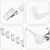 4 Packs Spy Ear Piece Toys Security Headset Earpiece Agent Spy Earpiece Costume Prop Snap On Replacement Acoustic Tube For 2-way Radio O Headsets
