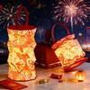 Yousheng Foldable Lantern Night Light Portable Hanging Ambient Lamp with Handle Year of The Horse Festive Gift for Home Decor Chinese New Year