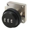 Combination Cam Lock Zinc Alloy Keyless Password Drawer Lock for Home Office Wardrobe Locker Black