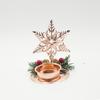 New Christmas Decoration Iron Art Christmas Table Candlestick Red Fruit Pine Cone Candlestick Desktop Decor