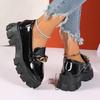 Mary Jane a Fondo Spesso Scarpe Piccole in Pelle Donna Autunno Nuovo Design Scarpe Punk Lolita Donna Versatili Mocassini Casual