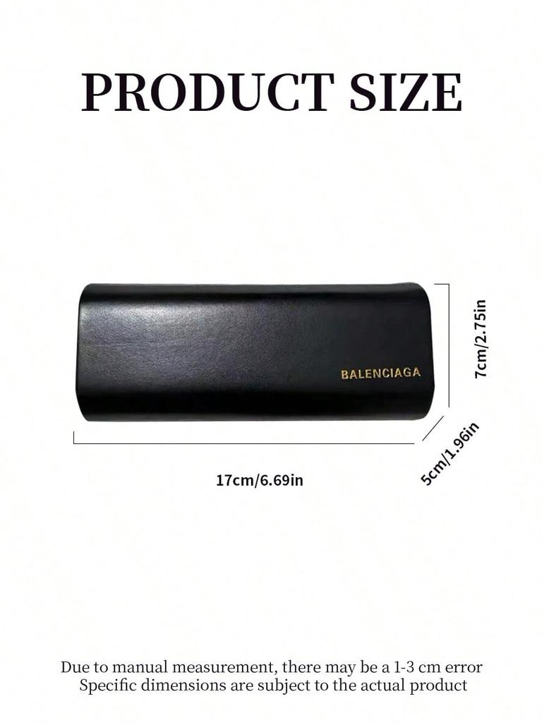 Balenciaga Schwarzer PU-Leder-Sonnenbrillenetui