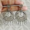 Gold Finish Pure 925 Sterling Silver Crystal Chandelier Earring