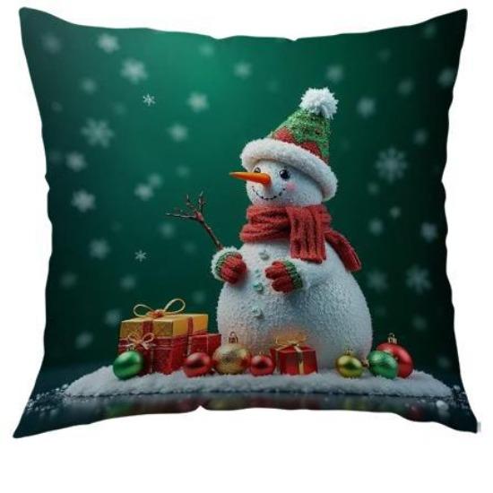 

Зеленый Рождественская елка Принт Наволочка Праздничное украшение Полиэстер Принт Наволочка Гостиная Спальня Наволочка 45*45cm