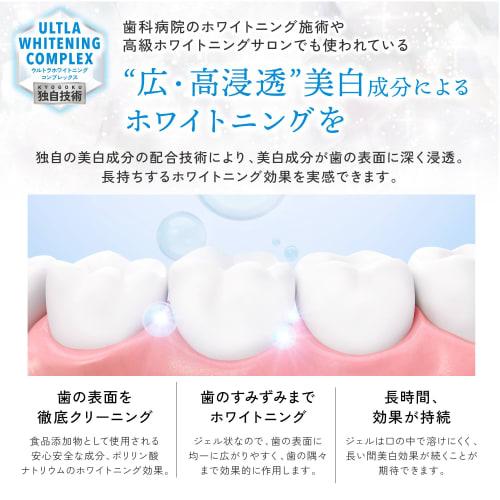 Kyogoku Crystal Whitening Gel Medicated Toothpaste for Whitening Teeth, Supervised by Dental Hygienists
