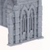 3D Printed Gothic Building Ruins Terrain Scenery Unpainted Mini Building Model Kit For Dnd Wargaming Terrain Scenery Building