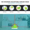 2 in 1 Scrub Cleaning 1/2/3pcs Sponge Brush with Long Handle Bristles Bathroom Toilet Kitchen Tile Wall Lightweigh Detachable