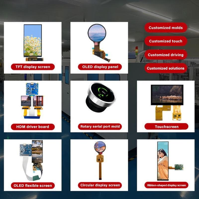 High Brightness 400cd/m² 5" TFTs Display Panel 800x480Pixels with 900 1 Contrast for Medicals Systems