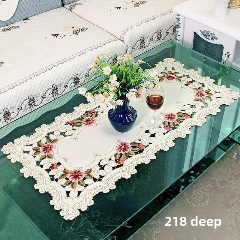 

Прямоугольный коврик для журнального столика, современный пасторальный европейский стиль, чехол для гостиной/прикроватного столика, несколько вариантов 40 x 85 cm