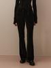 OUEL Boots-Cut Velvet Pants_Black