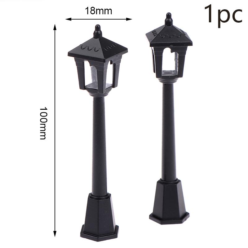 1ks mini lampy pouliční osvětlení mikroskopický model pro miniaturní dekoraci domečku pro panenky