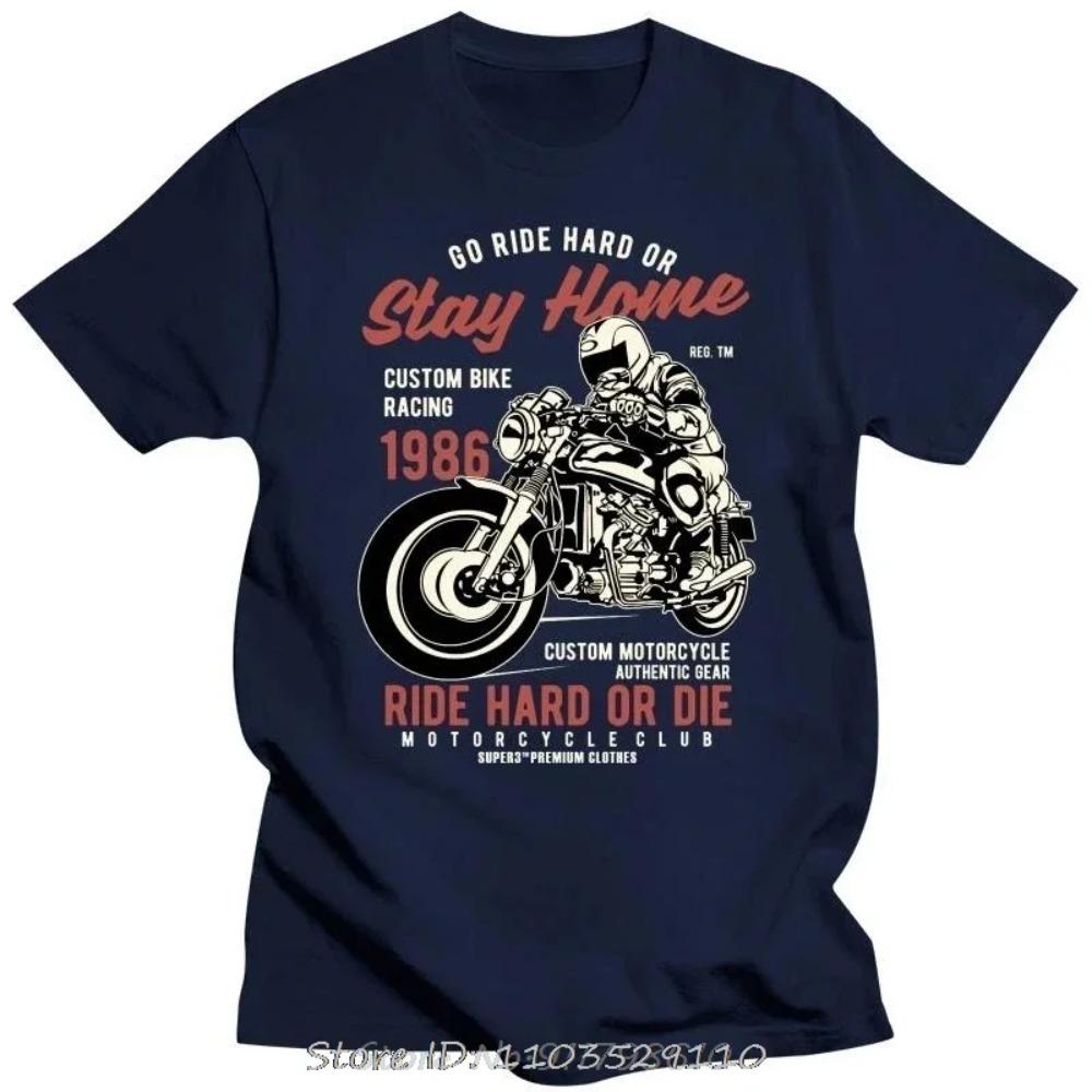 

Ride Hard Or Die Bike Motorcycle Racer Men T-shirt Fashion Funko Pop O-neck Cotton T Shirt Oversized Tshirt Tops Tees XXXXXL темно-синього кольору